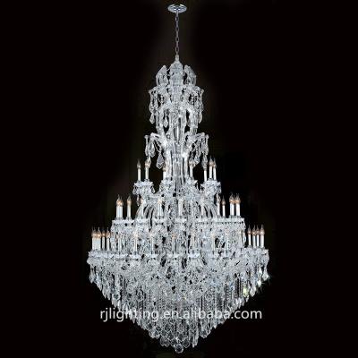 China Mid Century Luxury Chrome Gold Large Candle Maria Theresa Crystal Chandeliers And Pendant Lights for sale