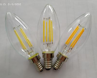 China Modern high quality dimmable E12 E14 Edison light bulb light color candle chandelier white neutral yellow light source for sale