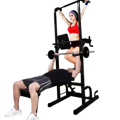 China Bodybuilding Fitness FACTORY Direct Commercial Sit Bench Home Gym Pull Up Dip Station Pull Up Bar Dip Rack for sale