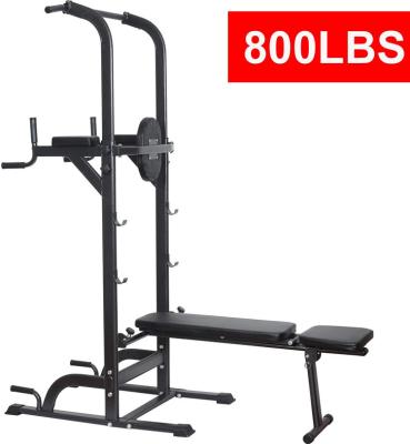 China Bodybuilding Fitness FACTORY DIRECT COMMERCIAL Workout Sit Bench With Pull Up Dip Station Pull Up Bar Dip Rack for sale