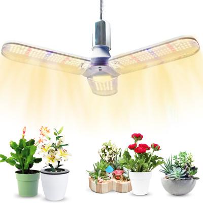 China Promote Ultra-Thin LED Plant Light Plant Growth Full-Spectrum Four-Leaf Plant Border Light Foldable Supplement Light for sale