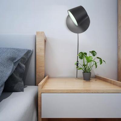 China Simple and fashionable LED reading wall reading bedside bedroom hotel modern rotating wall lamp universal head lamp for sale