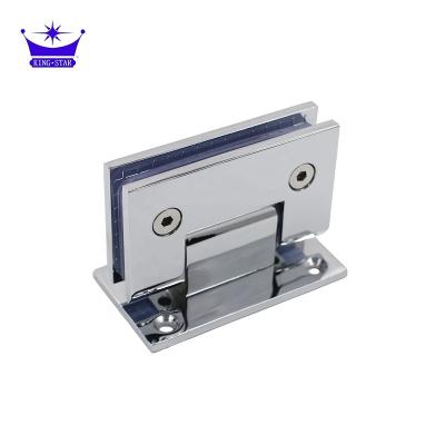 China Hot Sale Square Glass Door 90 Degree Stainless Steel Open Bathroom Door Hinge Glass Door Clamp for sale