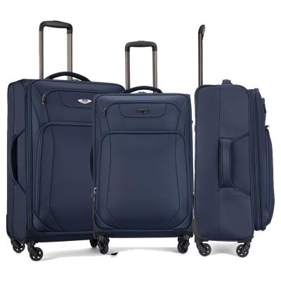 China Factory Price Large Capacity 4 Wheel Spinner Suitcase Bags Nylon Luggage Set For Business Boarding Case for sale