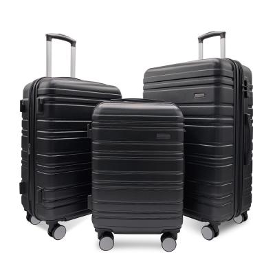 China Promotion High Quality Men's Travel ABS Luggage Safe Durable Trolley Case Cost Effective Business ABS Luggage Set for sale