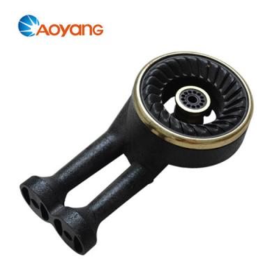 China > 10 Years Gas Stove Cast Iron Cooker Burner Part With Steel Cap 100mm for sale