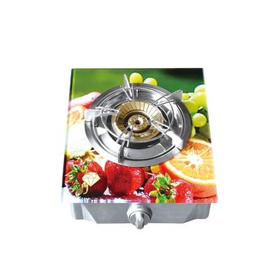 China Tempered Glass Single Top Household Burner Portable Gas Stove For Sale for sale