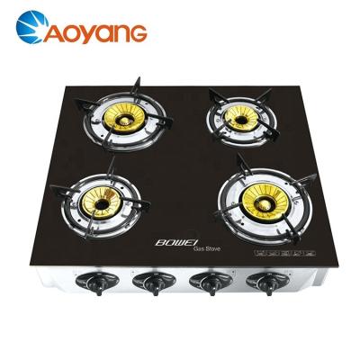 China Household Lpg Gas Cooking Range Glass Body Gas Stove with 4 Burners BW-BL4003 for sale