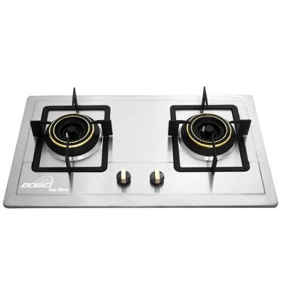 China High Quality Gas Hob Household Pulse Ignition Stainless Steel Buildin Burner Gas Stove for sale