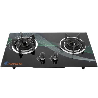 China Household Tempered Glass Top Cabinet Gas Hob Stove Gas Burner BW-XK208 for sale