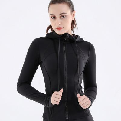 China 2022 Anti-UV New Lu Line Up Soft Slim Fit Women Zipper With Thumb Hole Yoga Workout Fitness Sports Jacket for sale