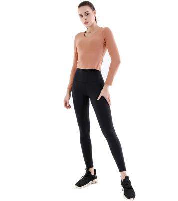 China 2022 New Arrivals High Quality Solid Color Yoga Set Breathable Long Sleeve Gym Fitness Sets Slim Seamless Yoga Sets For Woman for sale