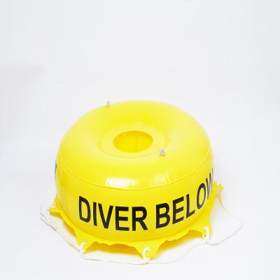 China Especially for Underwater Swim Beacon Marker Beacon Safe Diving Yellow Inflatable Diving Beacon for sale