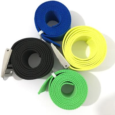 China High quality and tie webbing nylon weight belt with buckle for diving for sale