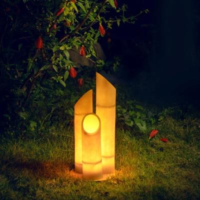 China New Wooden Design Tree Light Outdoor IP65 Landscape Garden Holiday Christmas Waterproof Street Decoration Led Artificial Bamboo Pattern 3d Light for sale