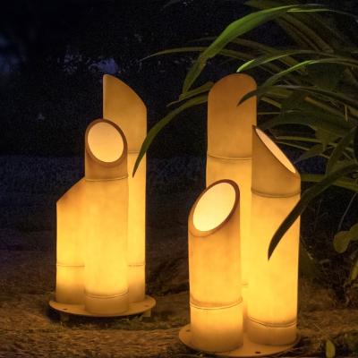 China Outdoor Waterproof Bamboo Plant Landscape IP65 Garden Holiday Christmas Street Decoration Led Artificial Bamboo Pattern 3d Light for sale