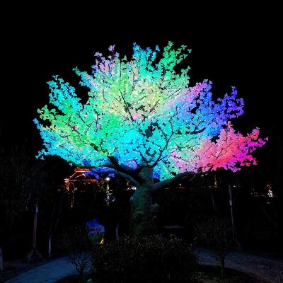 China LED Street Decoration Christmas Festival 6M Customized Outdoor Giant DMX512 Led Tree Artificial Light for sale