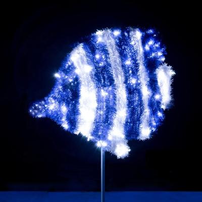 China New Design 3d Marine Fish Motif Ramadan Led Commercial Outdoor Waterproof Lights Christmas Halloween Lamp Decorations for sale