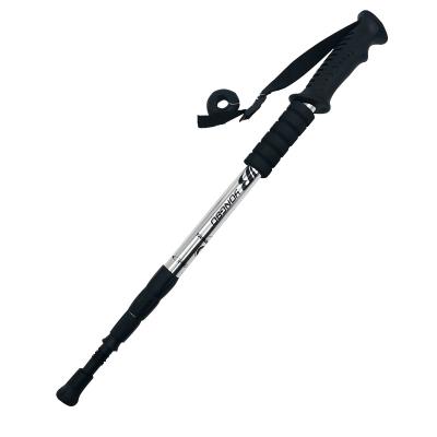 China Anti-Skid Hiking Pole Telescopic Ultralight Adjustable Travel Walking Pole Shockproof Mountaineering Trekking Pole Adjustable Pole for sale