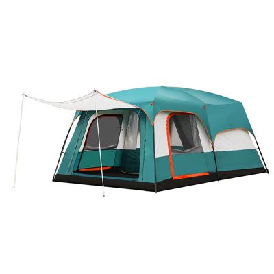 China Straight Tying Type Automatic Tent Outdoor Two Rooms And One Lounge 8-12 People Family Rainproof Double Multi-person Outdoor Camping Tent for sale