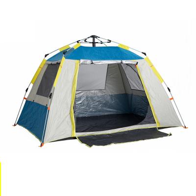 China Straight Tying Type Automatic Camping Tent 3-4 Double Camping Tent Outdoor Accessories 2 Person Single Rainproof Sunscreen Thickening for sale