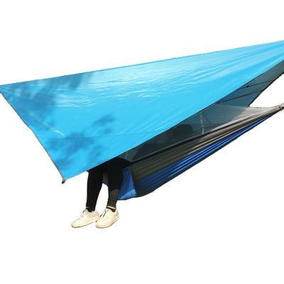 China Ribbon Mosquito Net Hammock Canopy Tent Set Outdoor Double Parachute Fabric Hammock Pergola Mosquito Repellent And Rainproof Durable for sale