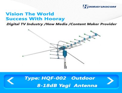 Chine antenne sans fil de Digital TV, antenne terrestre de Yagi de fréquence ultra-haute avec le gain du dBi 8-18 à vendre