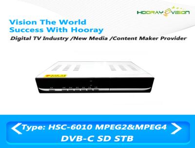 中国 2 MバイトDVB Cのセット トップ ボックスSD/H.264デジタル ケーブルのセット トップ ボックス1000の保存可能プログラム 販売のため