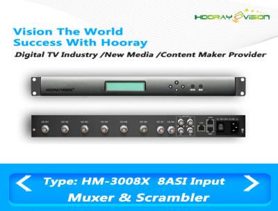 China Multi Ctryts Standard Transport Stream Multiplexer ASI Remultiplexing Digital TV Scrambler for sale