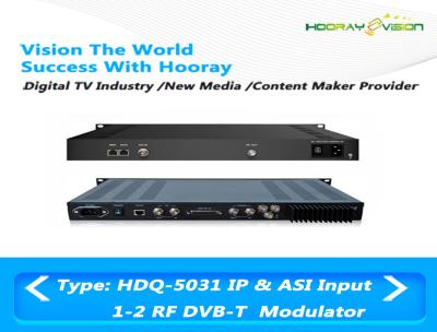 China Dual IP CATV Digital Modulator DVB COFDM Terrestrial Wireless 2K / 8K Carrier Mode for sale