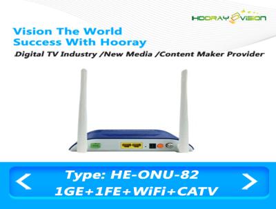 China FTTH Home Gateway Unit 4FE Multi Ports SCTE F Connector EPON ONU TerminaL for sale