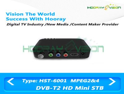 China Teletext / Subtitle DVB T2 Set Top Box HD RF Loop Out Channel Edit Function for sale