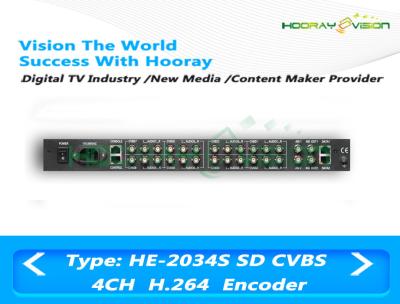 China Low Bit Rate SD Digital TV Encoder 85-260 V AC 4 CVBS Input 483mm x 44mm x 400mm for sale