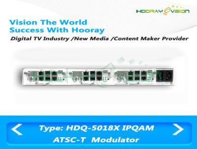 China Dual IP Input  ATSC Digital TV Modulator 6M Bandwidth Digital Video Broadcasting Terrestrial for sale