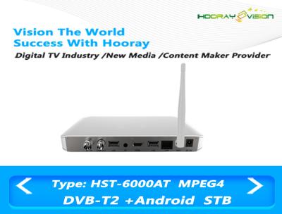 China Android IPTV OTT Set Top Box DVB T2 One Ethernet RJ45 Port OTA software Support for sale