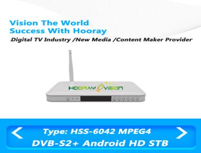 China Tarifa blanca del símbolo del set-top box IPTV HD 75ohm 1.5-45 MSPS de Digitaces TV DVB S2 en venta