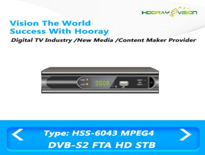 China Satellite DVB S2 Set Top Box H.264 MPEG-2 Multi language OSD Support 22K Switcher for sale