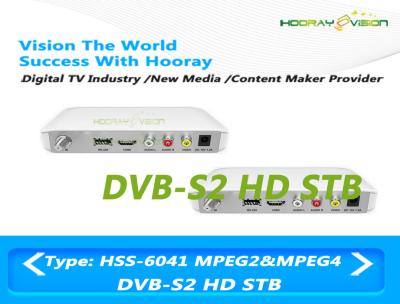 Cina Ricevitore satellitare terrestre bianco del decoder DVB S2 HD con porta USB 2.0 in vendita