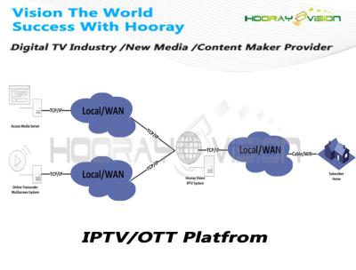 中国 休日のホテルが付いているIPTVのプラットホームを流すビデオ・オン・デマンド方式の解決RTMP RTSPのフラッシュ 販売のため