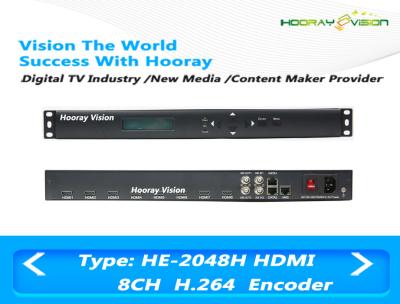 中国 8チャネルHDの8CH HDMIの入りました/IP出力が付いているH.264/MPEG4可聴周波ビデオ エンコーダー 販売のため