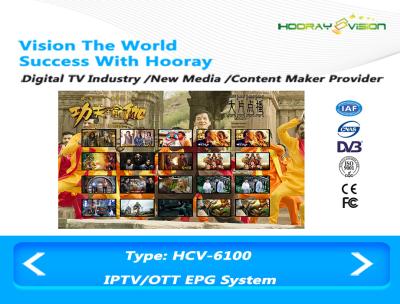 中国 IPTV OTT DVBのプラットホームのEPGガイドのためのISOデジタル媒体の内容の作成 販売のため