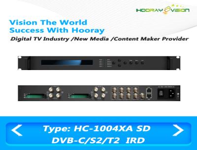 China ASI IP Output Digital TV Satellite Receiver 4-Tuner 4 CAMs/CIs support DVB-C DVB-S2 DVB-T2 for sale