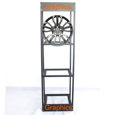 China multi-tier flooring car rim tire display stand 12011 for sale