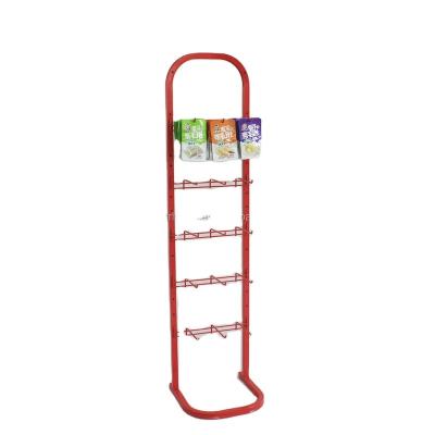 China Customized White Eco-friendly Color Mobile Phone Case Metal Hook Display Rack Metal Shelf/Wire/Steel Shelf for sale