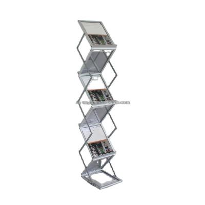 China Display Floor Stand A4 Brochure Stand Eco - Friendly Advertising Shelf / Magazine Rack Literature Rack for sale