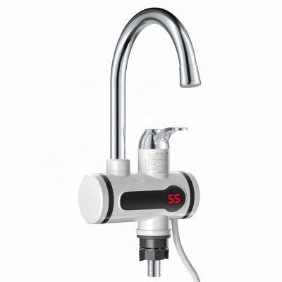 China Hotel Electric Faucet Water Heater Bath Heater Faucet Led Portable Digital Temperature Display Water MixerTap Use for Home and Kitchen for sale