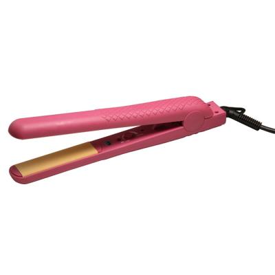 China Pure ceramic pink temperture control hair straightener iron for sale