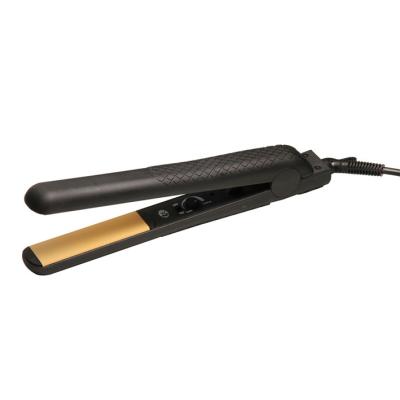 China Pure ceramic black temperture control hair straightener iron for sale