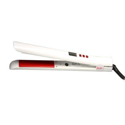 China LCD white high speed heat hair straightener iron for sale