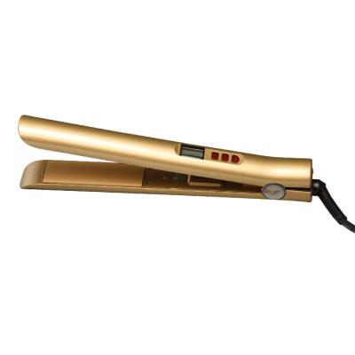 China LCD gloden high speed heat hair straightener iron for sale